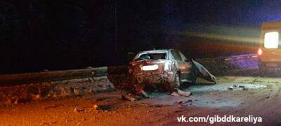 Молодой водитель пострадал в аварии на трассе «Кола» в Карелии (ФОТО)