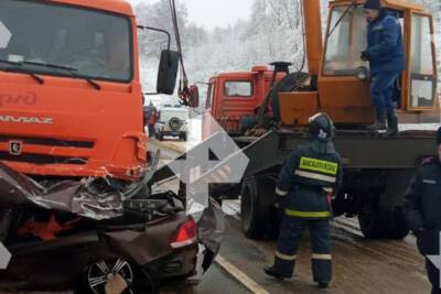 Четверо рязанцев погибли в ДТП с КамАЗом в Подмосковье