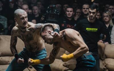 В Киеве прошел восьмой турнир по боям на голых кулаках от промоушена "Махач"