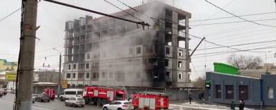 В Оренбурге на улице Терешковой произошел пожар на стройплощадке ЖК «Трилогия»