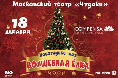 Новогоднее шоу для детей "Волшебная ёлка" в Вильнюсе - уже в субботу!