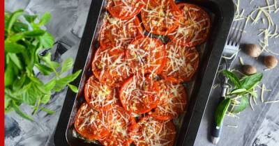 30 минут на кухне: запеченные помидоры под сыром в духовке