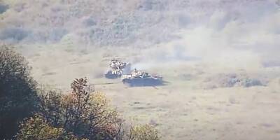 Два азербайджанских танка оказались беспомощны против двух армянских солдат