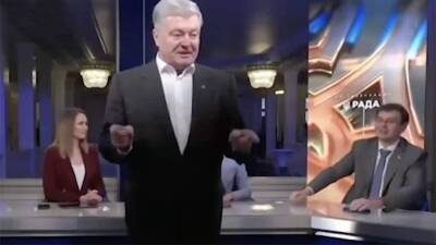 Порошенко ворвался в прямой эфир канала «Рада» и устроил скандал