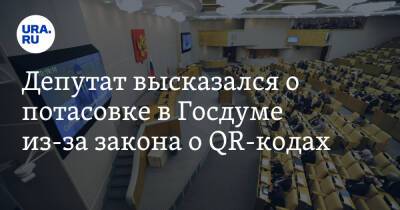 Депутат высказался о потасовке в Госдуме из-за закона о QR-кодах