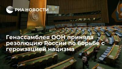 ГА ООН приняла резолюцию России по борьбе с героизацией нацизма, США и Украина были против