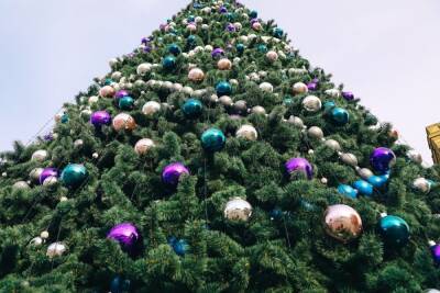 В Астраханском кремле наряжают 21-метровую новогоднюю елку