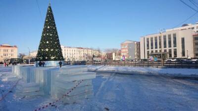 Южно-Сахалинск украшают к Новому году
