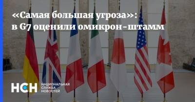 «Самая большая угроза»: в G7 оценили омикрон-штамм