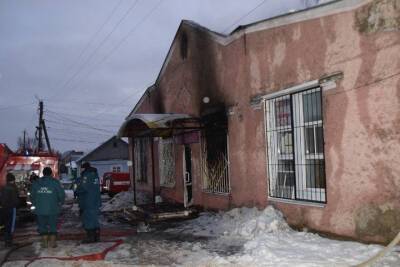 В Спас-Клепиках сгорел магазин