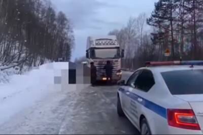 В Иркутской области грузовик насмерть сбил 57-летнего пешехода