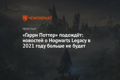 «Гарри Поттер» подождёт: новостей о Hogwarts Legacy в 2021 году больше не будет
