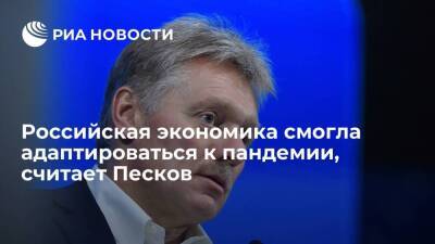 Пресс-секретарь Песков: экономика России адаптировалась к пандемии несмотря на инфляцию