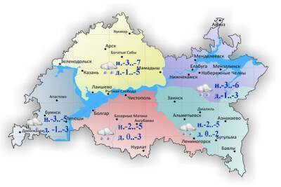 Татарстанцам спрогнозировали слабоморозную погоду 18 декабря