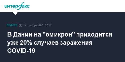 В Дании на "омикрон" приходится уже 20% случаев заражения COVID-19