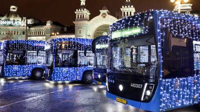 В Новый год общественный транспорт Москвы будет бесплатным