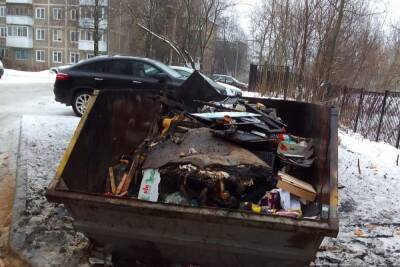 В Смоленске поджечь мусорку становится народной забавой