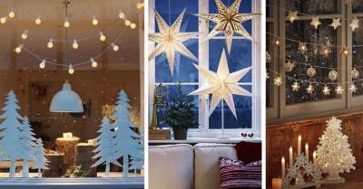 ФОТО. 13 вариантов того, как красиво и ярко украсить окна к Рождеству