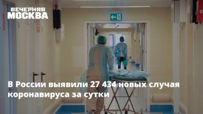 В России выявили 27 434 новых случая коронавируса за сутки