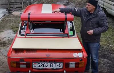 Украинец построил необычный «туристический» Запорожец