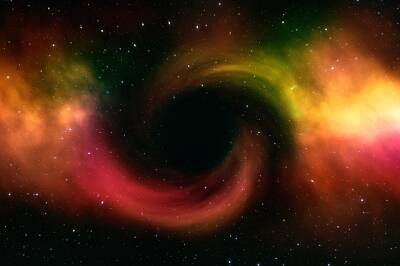 Ученые показали сверхмассивную черную дыру и мира