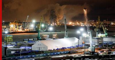Пожар на "Северной верфи" в Санкт-Петербурге потушили