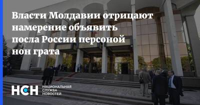 Власти Молдавии отрицают намерение объявить посла России персоной нон грата