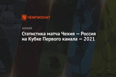 Статистика матча Чехия — Россия на Кубке Первого канала — 2021