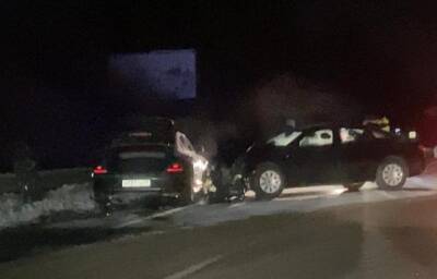 В Тверской области пьяный водитель на Volvo таранил автомобиль сотрудника полиции