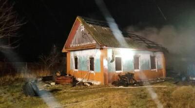 При пожаре в Пуховичском районе очевидец спас хозяина дома