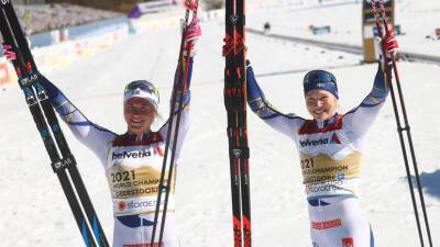 Шведские лыжницы победили в командном спринте на этапе в Дрездене, россиянки — пятые