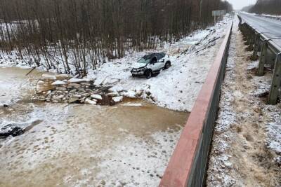 Две петербурженки погибли в автомобиле, провалившемся под лед реки в Псковской области