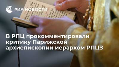 В РПЦ прокомментировали критику Парижской архиепископии иерархом РПЦЗ