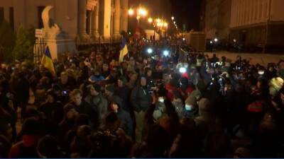 В Киеве опять начались протесты против руководства страны