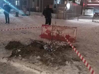 Ребенок провалился в яму на севере Москвы (фото)