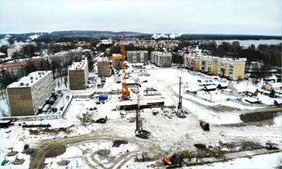 Строительство школы в Медвежьегорске: итоги пяти месяцев работы