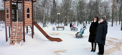 Детская площадка в Губернаторском парке Петрозаводска обрела новый вид (ФОТО)