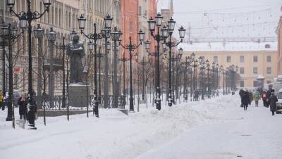 За минувшие сутки с петербургских улиц вывезли 44 тысячи кубометров снега
