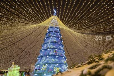 Огни на главной елке Казани зажгут 24 декабря