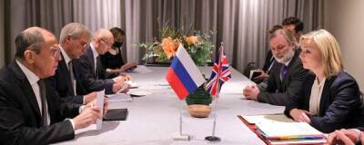 Глава МИД Великобритании Элизабет Трасс заявила Сергею Лаврову о поддержке суверенитета Украины