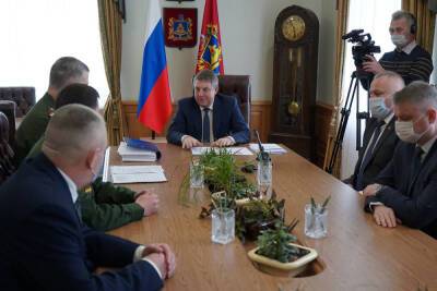 Губернатор региона встретился с новым военным комиссаром Брянской области