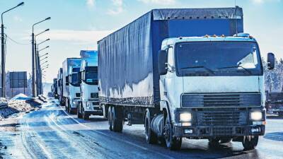 СОГГЛ: очереди грузовиков на границе Беларуси и Литвы остаются большими