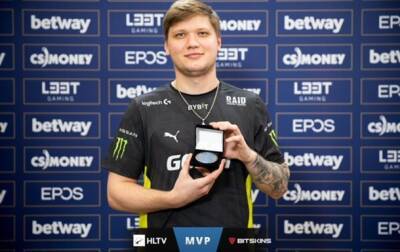 Украинец S1mple повторил мировой рекорд по количеству званий лучшего игрока турнира