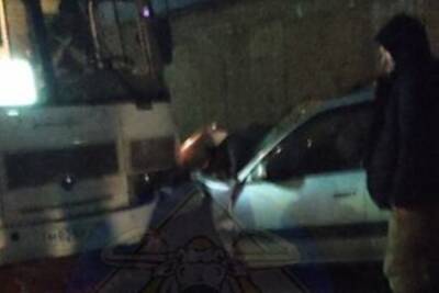 Водитель Toyota пострадал в ДТП с рейсовым автобусом под Читой