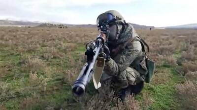 Учения снайперов морской пехоты РФ начались в Дагестане