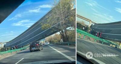 В Китае обрушился пролет автострады – много погибших и пострадавших – фото и видео