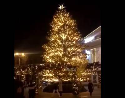 Главная новогодняя елка рухнула прямо в центре украинского города, появилось видео: "Это очень плохой знак"