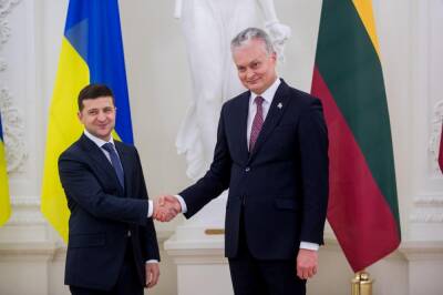 Президент Литвы едет выразить поддержку Украине