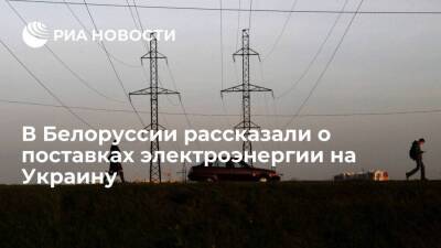 Белэнерго заключило рамочные контракты на поставку электричества на Украину в 2022 году