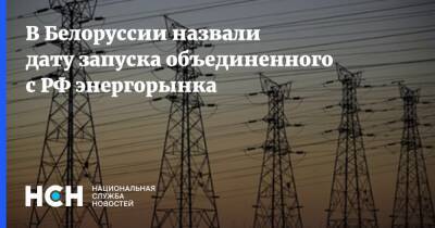 В Белоруссии назвали дату запуска объединенного с РФ энергорынка